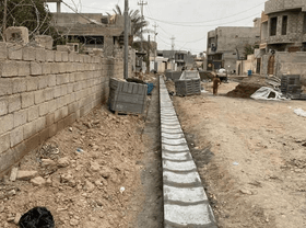 استمرار أعمال مشروع تبليط وصب شوارع متفرقة في محافظة ديالى