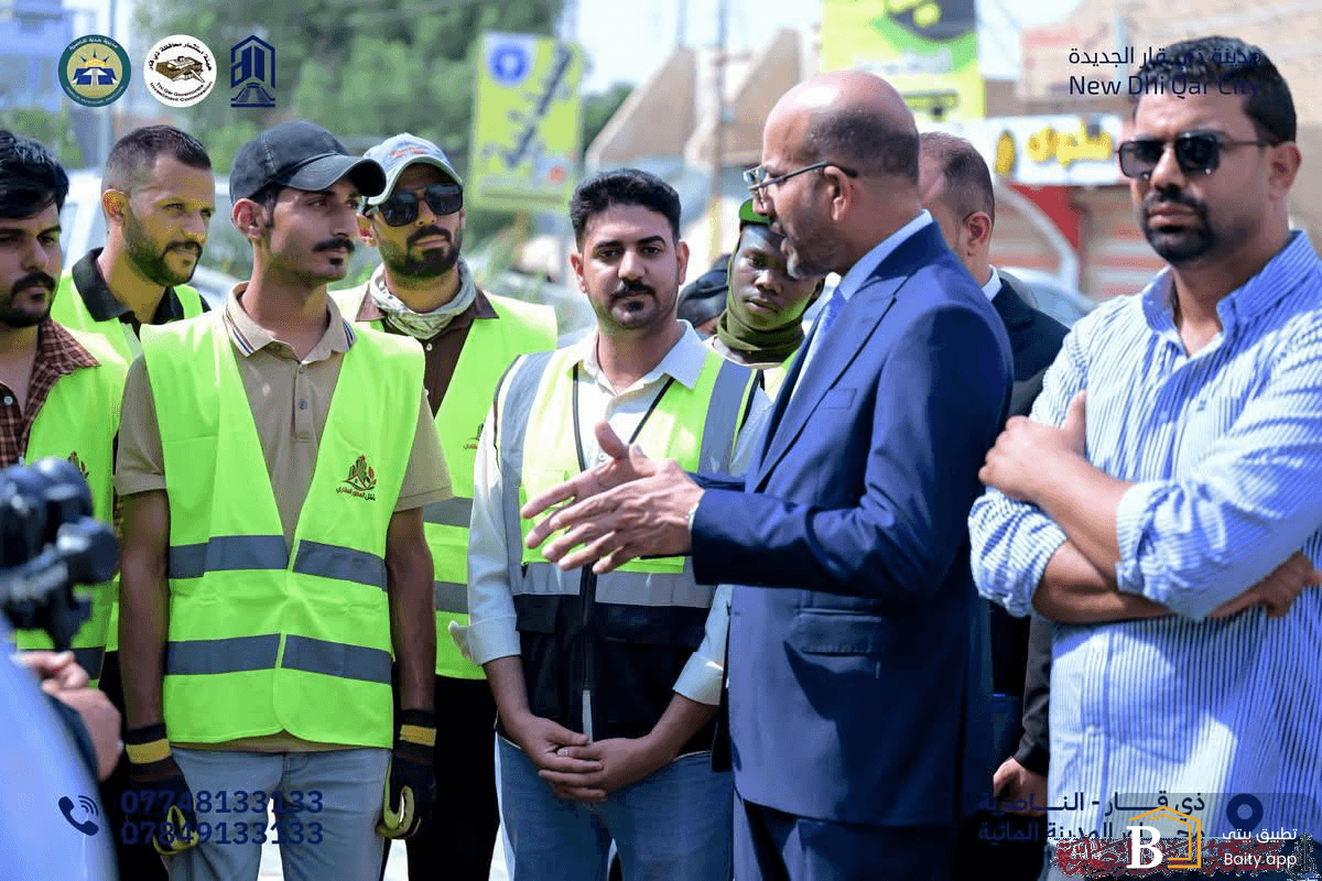 المطور العقاري لمدينة ذي قار الجديدة يطلق حملة زراعة واسعة في شوارع الناصرية تحت شعار رئة العراق الخضراء